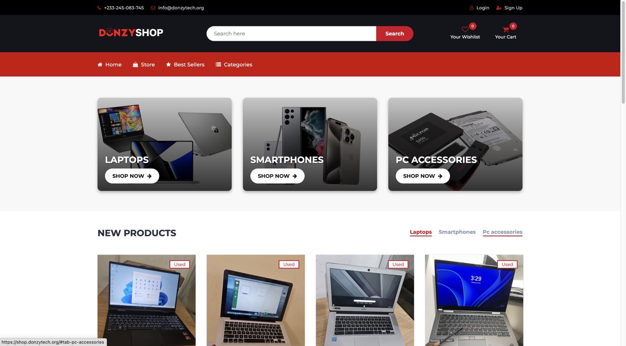 DonzyShop - Live